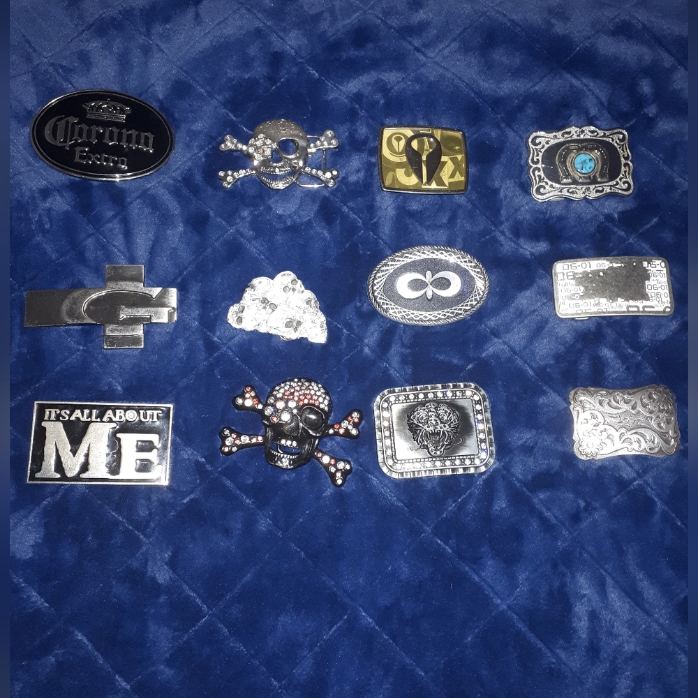 Metal Vintage Silver Belt Buckles